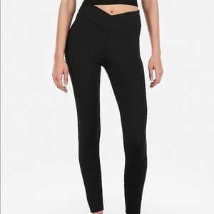 High Waisted V Waistband Compression Leggings